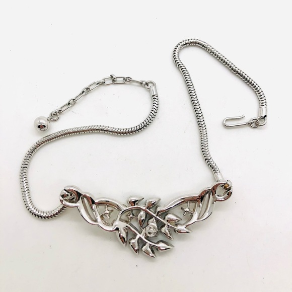 Vintage Crown Trifari RARE Alfred Rhinestone Necklace - Picture 10 of 17